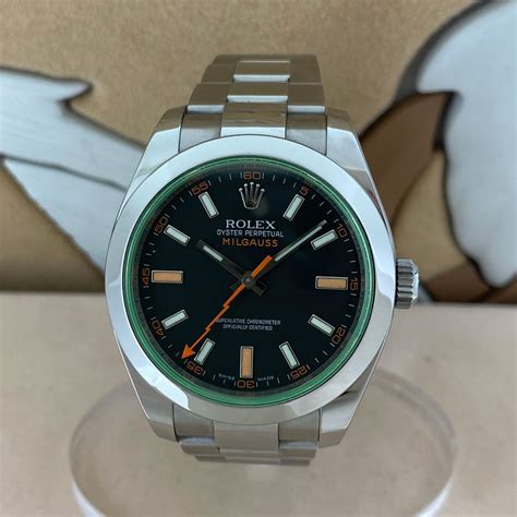 prezzo listino rolex milgauss vetro verde|Prezzi per Rolex Milgauss .